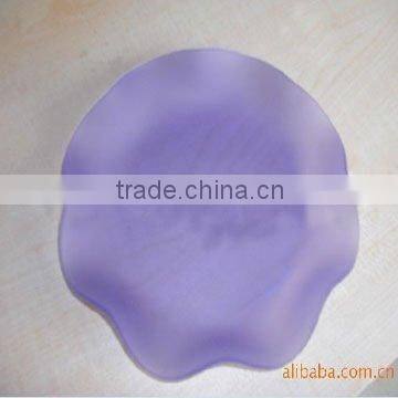 purple acrylic fruit dish