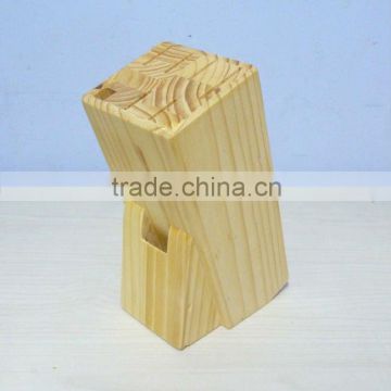 14CM Rubber Wood Knife Block