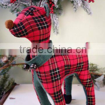 New Design Stuffed Cloth Reideer Toy for Christmas/Wholesale Stuffed Standing Moose/Soft Christmas Toy Fabricc Art Reindeer photo-3
