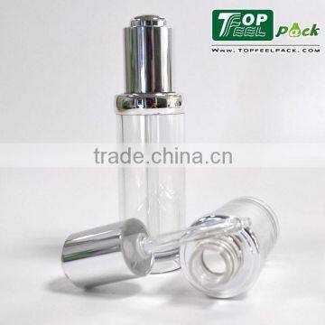 Round Shape PETG Lotion Bottle With Press Down Dropper Button ,20ml ,30ml photo-3