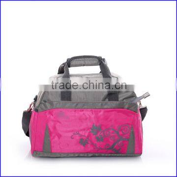 Top quality customized color canvas nylon sports travel gym bags