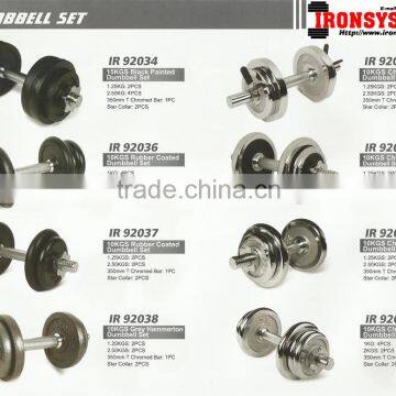 Heavy coated adjustable dumb-bell piece Vinyl dumbbell