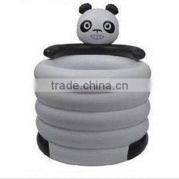 family inflatable panda pool