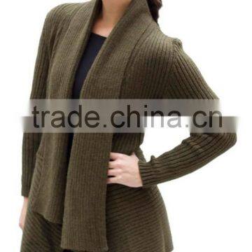 ALPACA WOOL LONG CARDIGAN