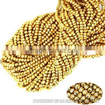 gold pyrite beads,AAA 3-4mm rondelle faceted gemstone beads strands,wholesale beads india