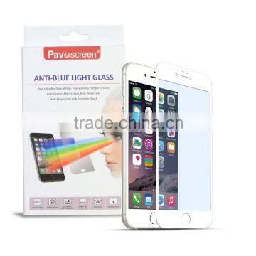 Pavoscreen Fingerprint Resistant Anti Blue Ray Tempered Glass Screen Protector/China Sexy Blue Film