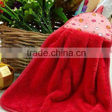 2015 New Microfiber Coral Fleece Hand Towel