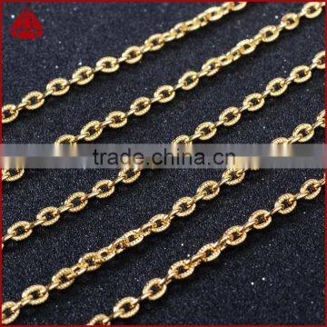 14 Inch 14K Wholesales Designs Stainless Steel Mens Jewelry Figaro Chains Link Necklace photo-4