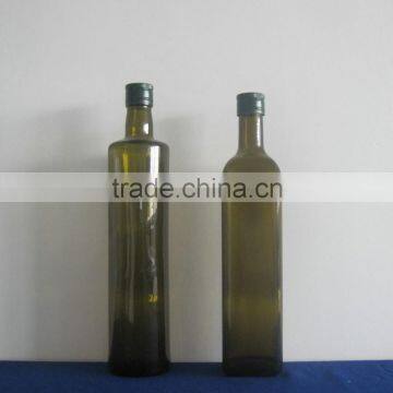 500ML DORICA DARK GREEN OLIVE OIL GLASS BOTTLE SCREW CAPS
