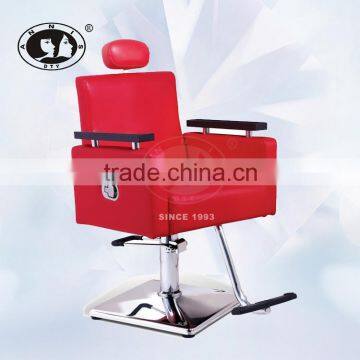 Red reclinning styling chair with square base DY-2213H6