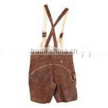 Eco-Friendly arment Dyed en's Bavarian Leather Shorts