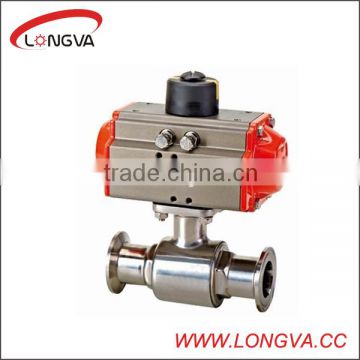 hygienic steel pneumatic ball valve