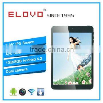 latest dual core A20 tablet mid 7.85 inch android 4.2 with wifi HDMI IPS screen