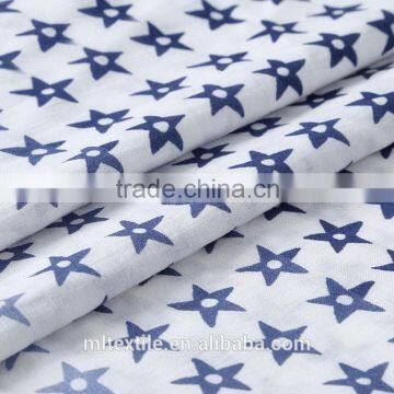 Cotton printing shirt fabric star printed fabric textile