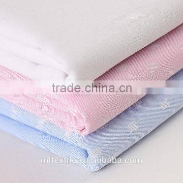 wholesale Jacquard white T/C cotton polyester shirt fabric cloths