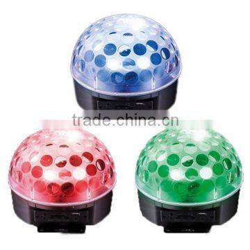 LED magic ball six color crystal ball light with bluetooth mp3 player Radio sound-activated Remote control and USB port