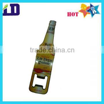 green bottle shape epoxy beer bottle opener