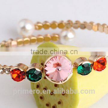 Women Jewelry 18K Rose Gold Austrian Crystal CZ Diamond Bracelets & Bangles photo-5