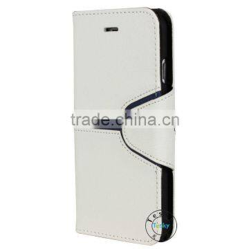 for iphone 6 case with logo hole , card slots pu leather case