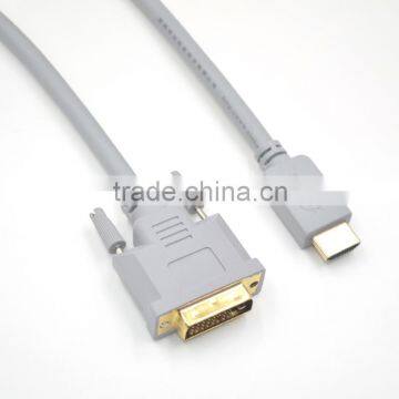 High quality 2.0V 1.4V Gold--plated HDMI to DVI Cable full HD 1080P 3D Male to Male