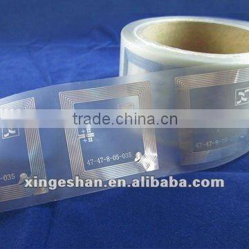 Eco-friendly Adhesive High Frequency HF Rfid PVC Inlay Supplier in China