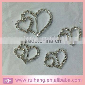 Double Love Heart Invitation Slider Buckles for Invites photo-2