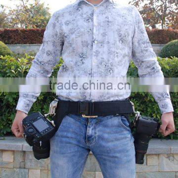 China supplier universal strap buckle SLR cameras waist buckle hanging two camera