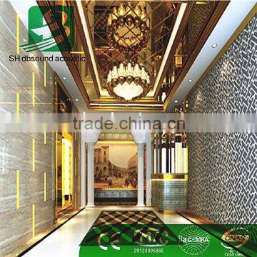 Polyester Fiber Sound Control Acoustic Panel For hotel lobby wall decoration