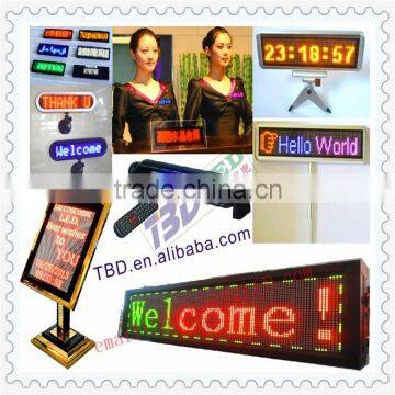 oem odm led sign display Graphic led name mini badge led sign message panel screen