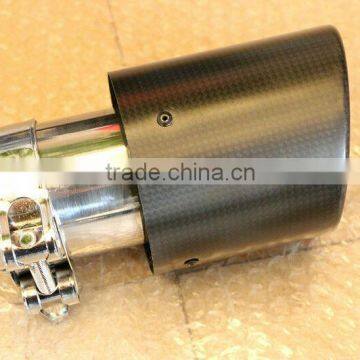 Carbon fibre exhaust tail pipe/carbon muffler pipe