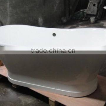 freestanding cast iron bathroom shower bath tub no drillings