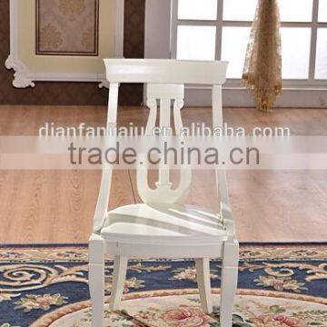 Home general use white wooden dining chair designs guangzhou