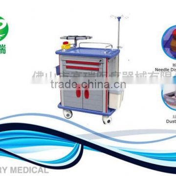 Hot Sale Hospital Treatment Trolley Cart With Drawers For Equipment Mobile