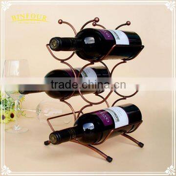 Ornaments Style Home Decoration Six Bottles of Wine Iron Mount Rack photo-2