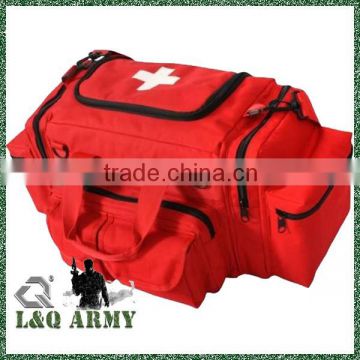 Red Tactical First Aid Emergency Medical Kit Concealed Carry Bag