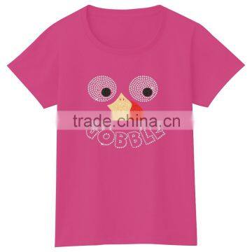 Funny Pattern Ironed With LEAD FREE Rhinestone Motif t Shirt for Women Girls photo-5