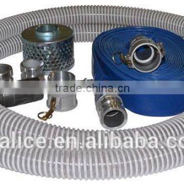 Flexible transparent PVC wire suction hose