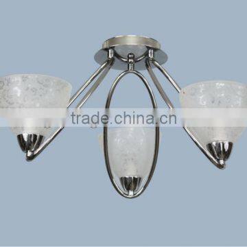 Glass ceiling lamp modern house decorative lighting transparent bowl lampshade