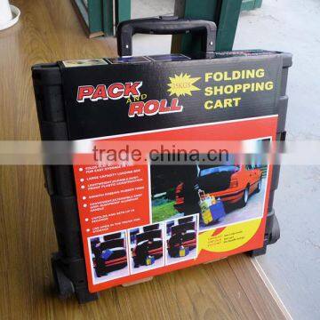 PP Plastic Folding Shopping Carts,shopping Trolley Cart