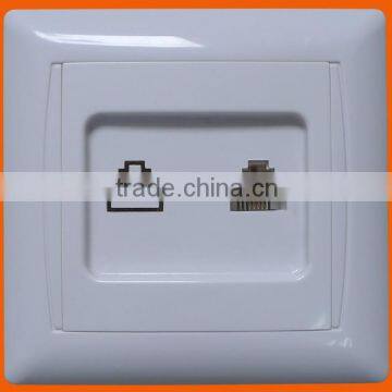 European style flush mounting tel socket RJ11 (F6007)