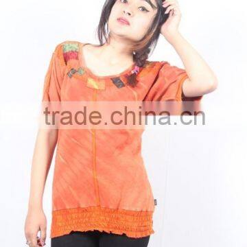 SHSTP147 cotton jersey hand embroidery top price $5.10