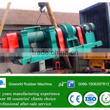 recycled tires into rubber powder line / waste tires recycling machine