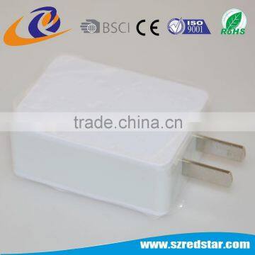 White plastic 5v fast usb home charger power adapter