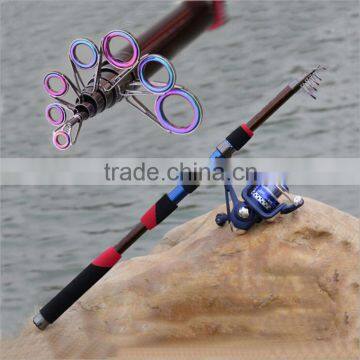 SeaKnight 99% Carbon Fiber 2.1-3.6M Super Hard Telescopic Fishing Rod Carbon Spinning Pole Sea Fishing Stick Colorful Ring