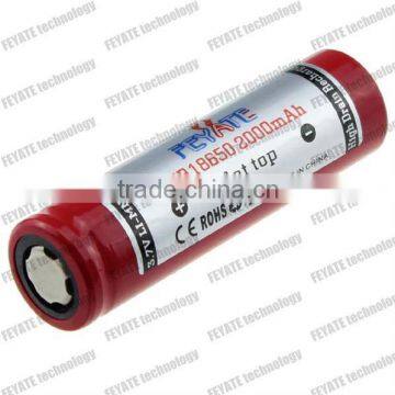 Hot selling high drain battery 18650 IMR battery 18650 cylindrical lithium ion battery /feyate 18650 2000mah battery