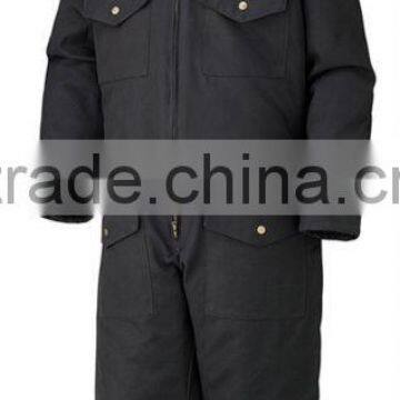 100% Cotton Quilted Working Coveralls with Zipper Closure