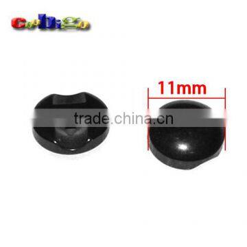 11mm(18L) Black/White Fashion Resin Tunnel Buttons Sewing Craft DIY Accessories For Bag Shoe Garment #FLN009-11 photo-2