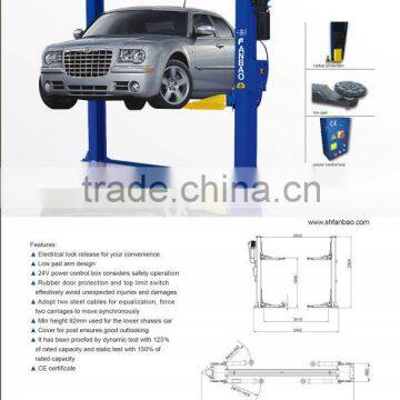 solenoid one side release two post car lift column lift .CE approved