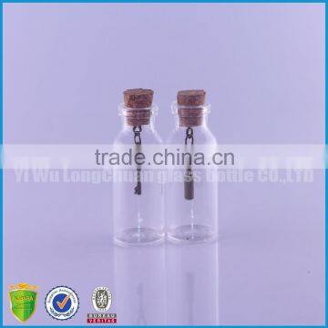 Small Glass Crafts With Hanging Drop in Glass Bottle