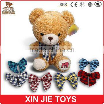 smile teddy bear plush toy hot selling plush teddy bear toy with ribbon